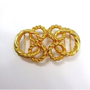 Gay Boyer Gold Tone Belt Buckle